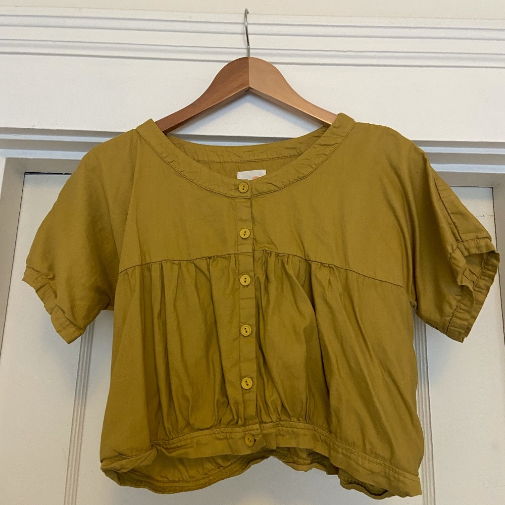 Neve & Hawk (now Longway) cropped short-sleeved top